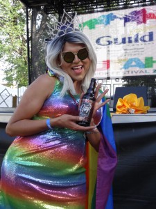 Utah Pride Festival 2016 Attendee with Ruby's Gay