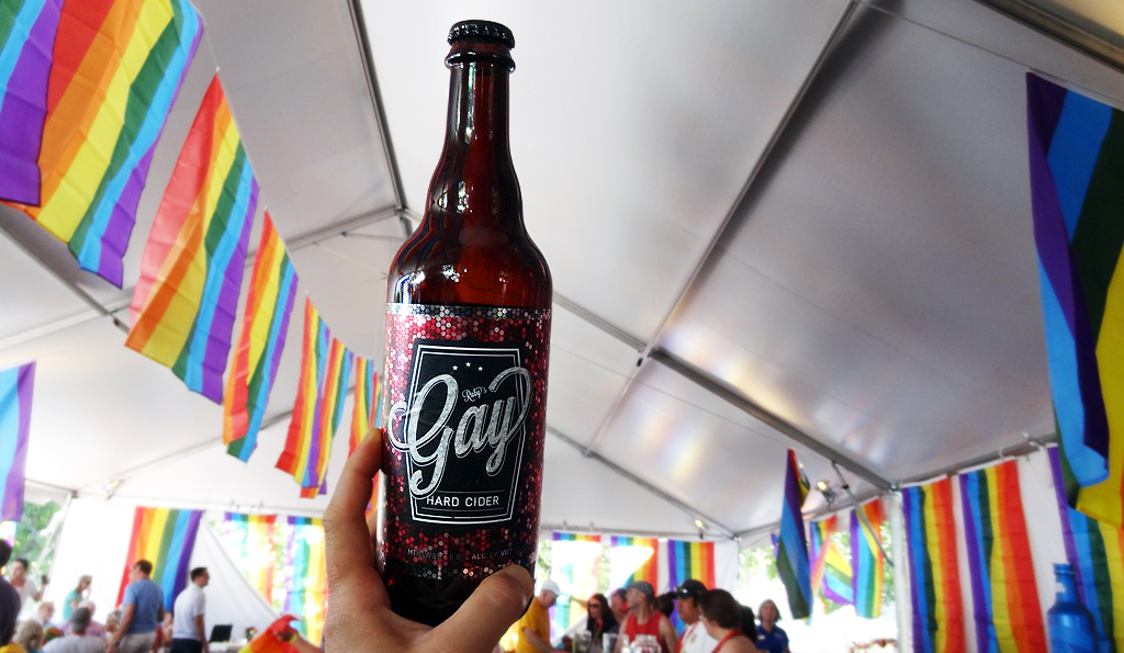 Ruby's Gay Hard Cider at Pride 2016
